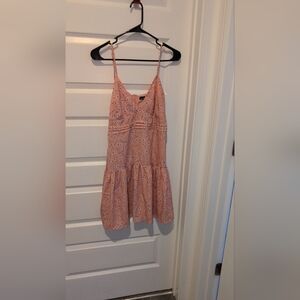 Boohoo Pink Floral Midi Dress